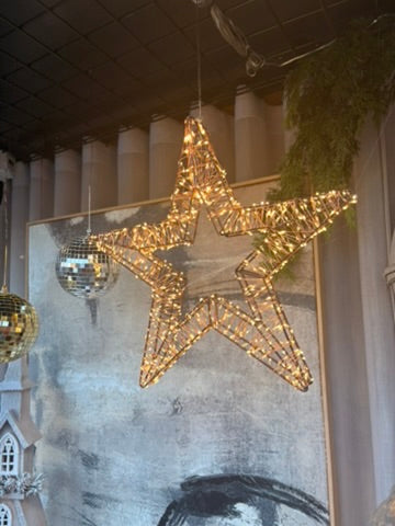 LED Hanging Gold Star (small)