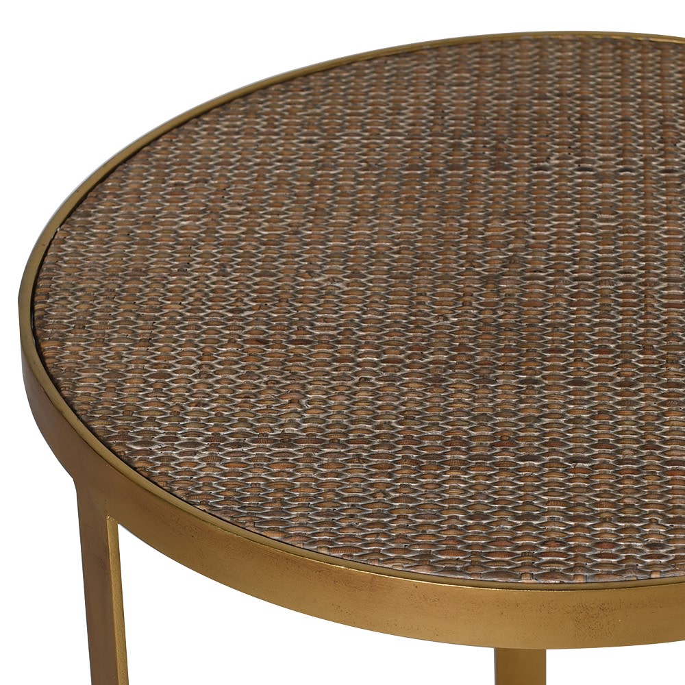Aged Gold Side Table (Nest of 2)