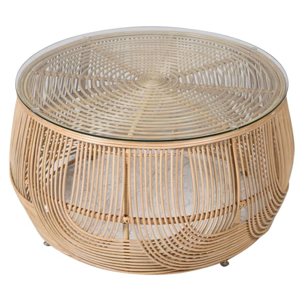Rattan Coffee Table D77cm