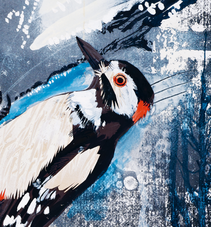 Winter Woodpecker - Christmas Card