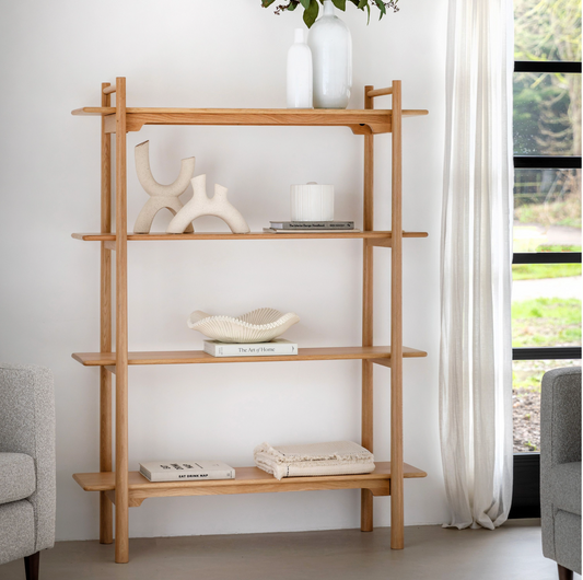 Wycombe Open Shelving Display (Oak)
