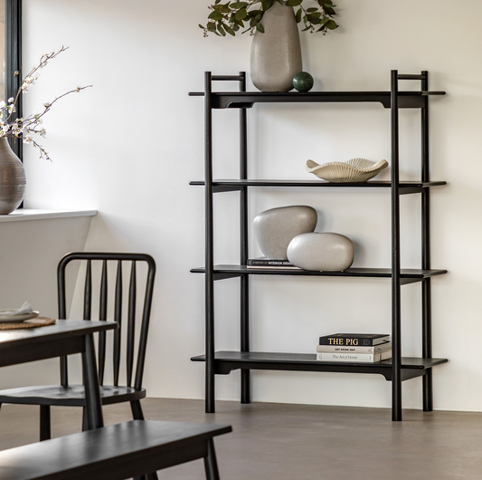 Wycombe Open Shelving Display (Black)