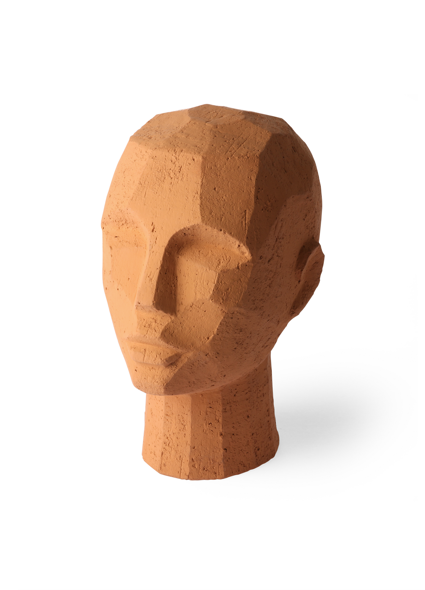 Abstract Head Sculpture Terracotta