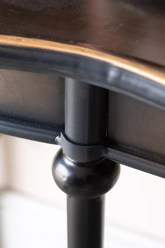 Black Curve Console Table