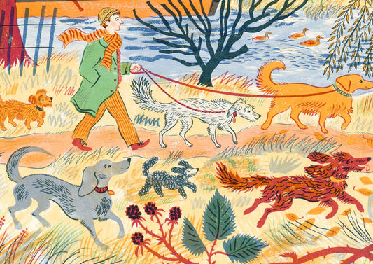 W is for Walk - Christmas or Birthday Card