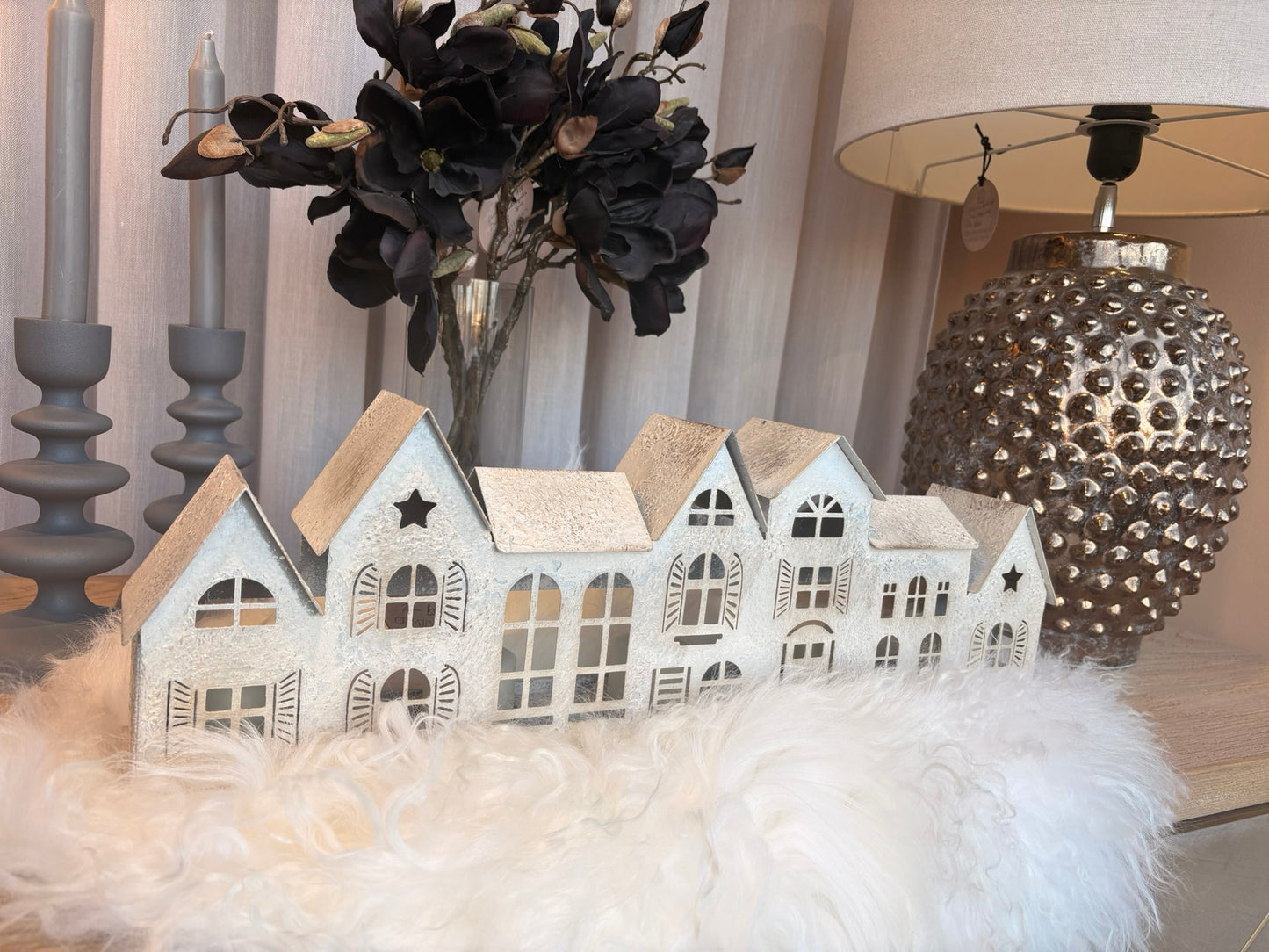 Town Houses Candle Holder