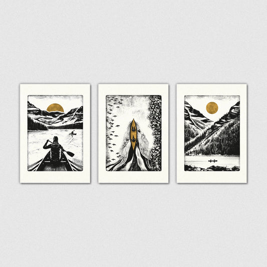 Lake (Pack of 3) - Christmas Card