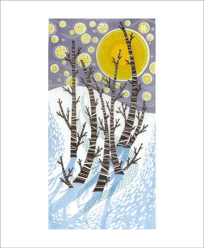 Snow Birches - Christmas Card