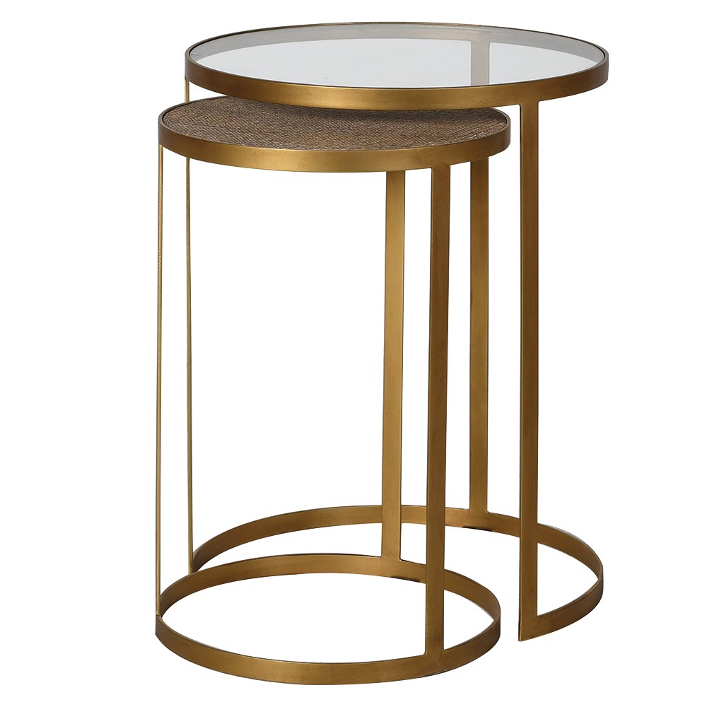 Aged Gold Side Table (Nest of 2)
