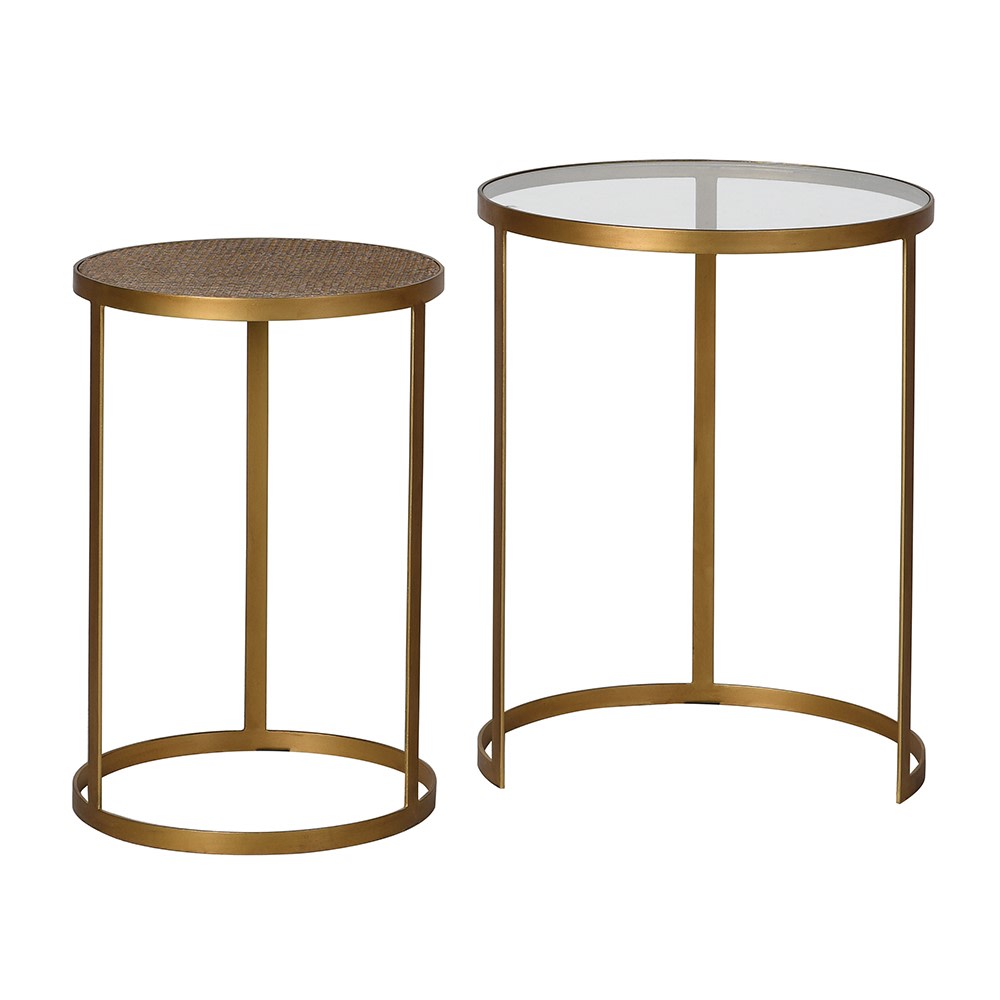 Aged Gold Side Table (Nest of 2)