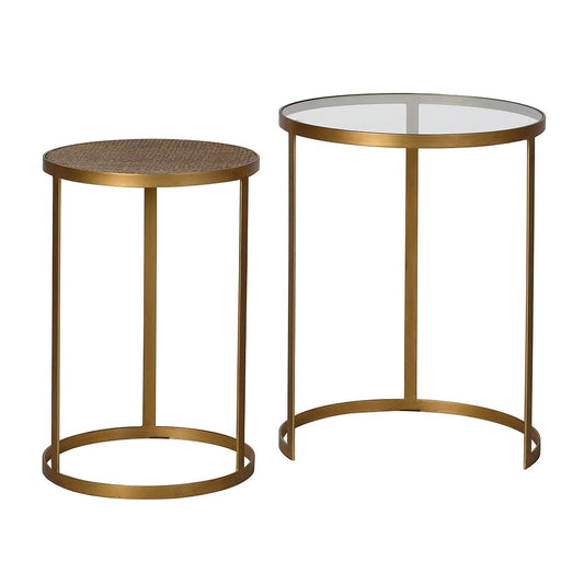 Aged Gold Side Table (Nest of 2)