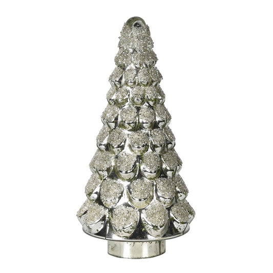 Green Glitter Glass Tree