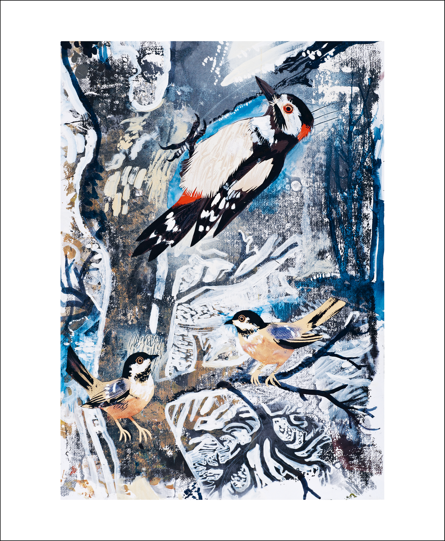 Winter Woodpecker - Christmas Card