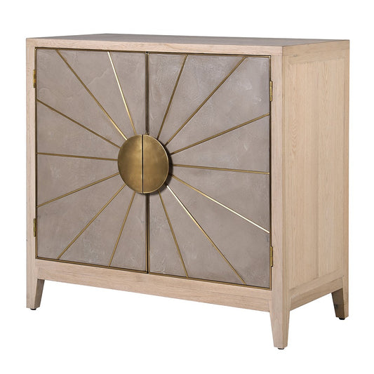 Cocoa 2 Door Sunburst Cabinet
