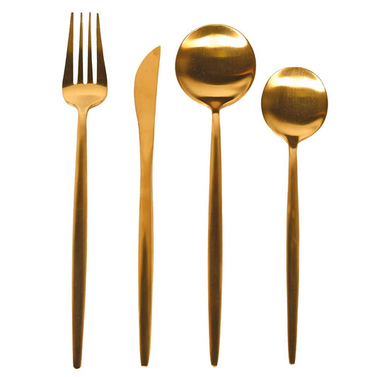 Gold Cutlery Set (16 Piece)