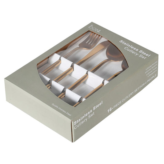 Gold Cutlery Set (16 Piece)