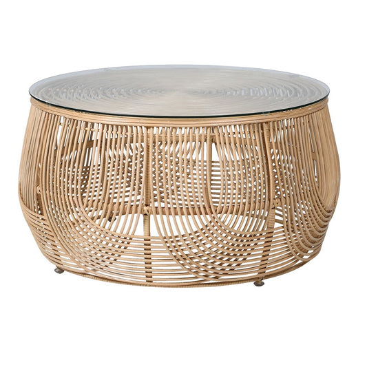 Rattan Coffee Table D77cm