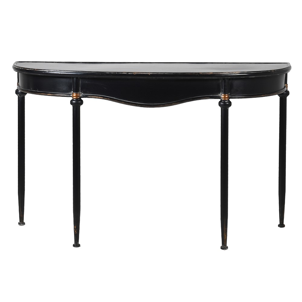 Black Curve Console Table