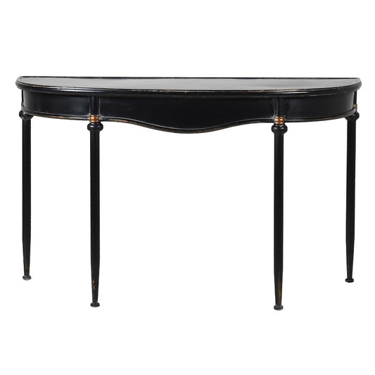 Black Curve Console Table