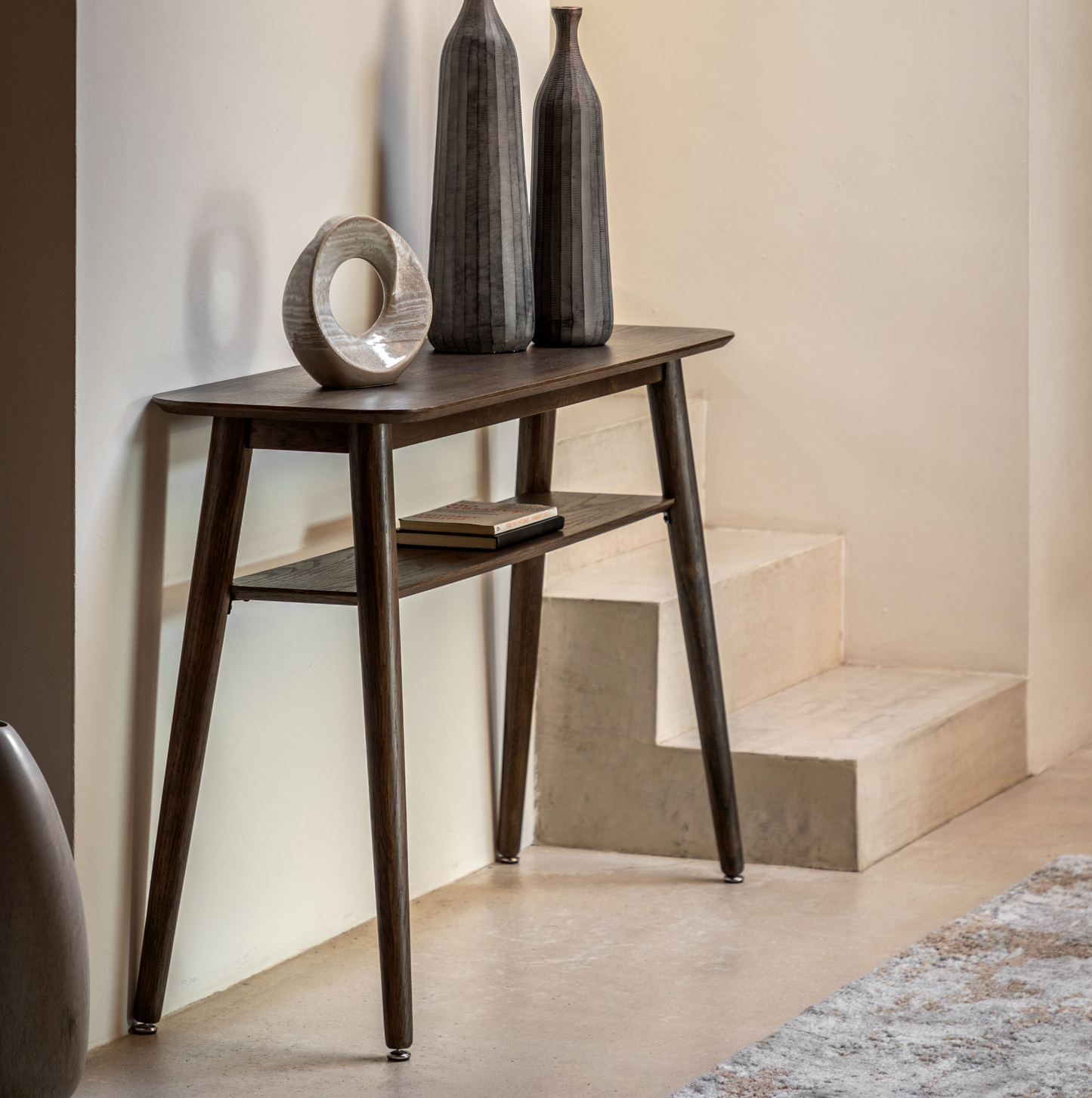 Hatfield Smoked Oak Console Table