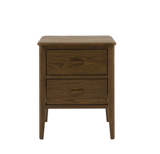 Camden 2 Drawer Bedside Table (walnut)