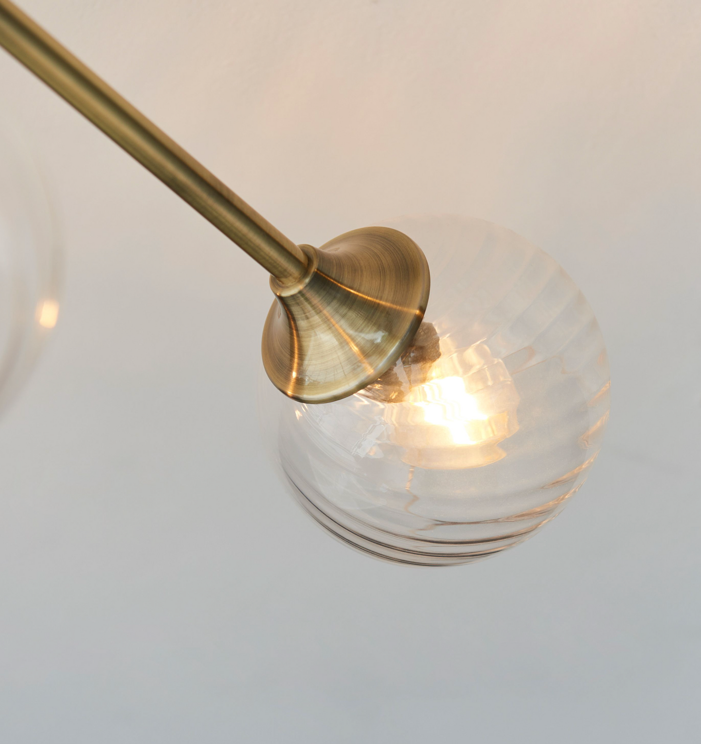 Allegra Glass Flush Ceiling Light D64cm