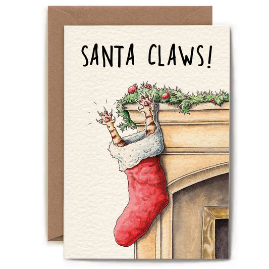 Santa Claws - Christmas Card